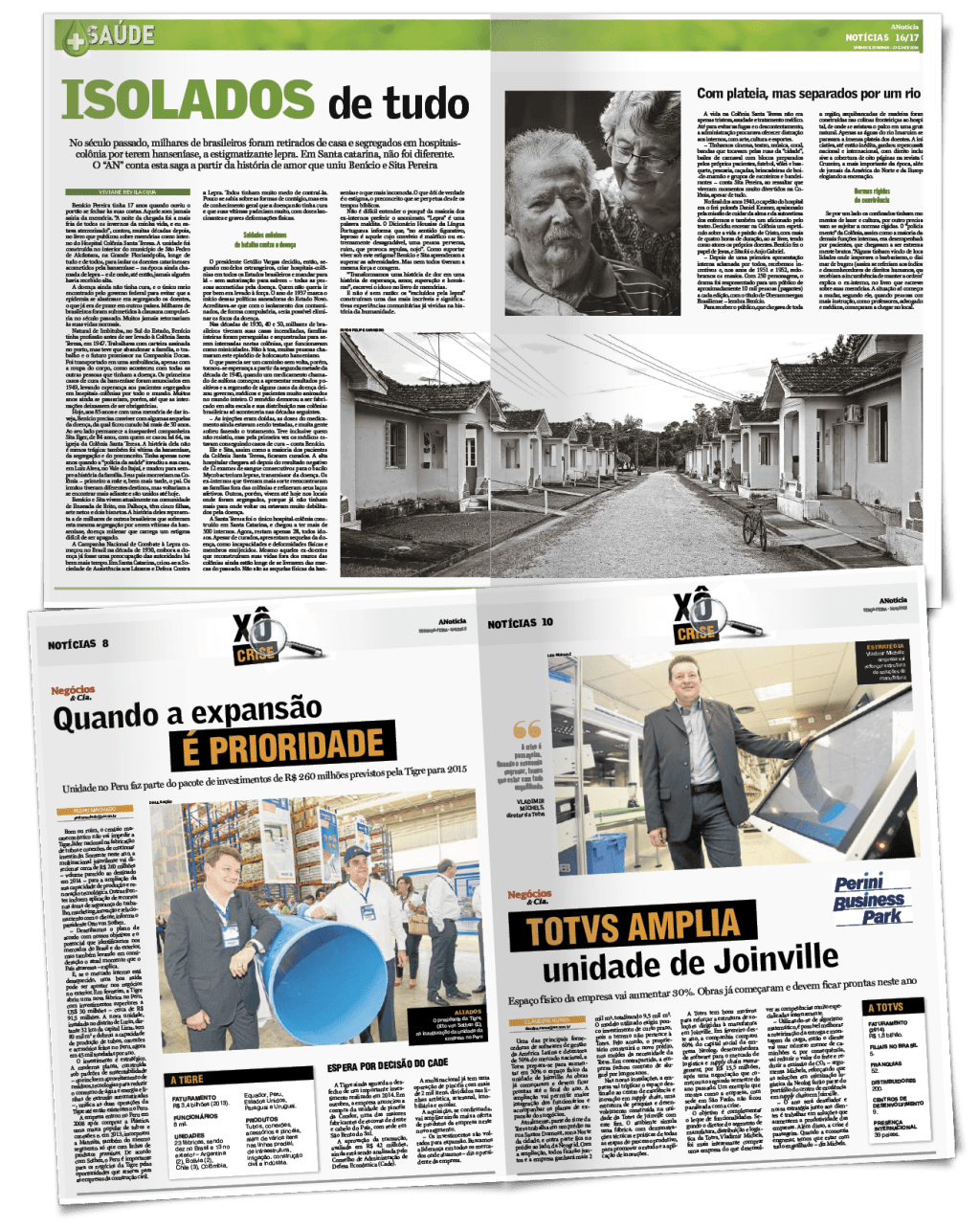 A Notícia Mais Saúde e Xô, Crise! /página&nbsp;editorial