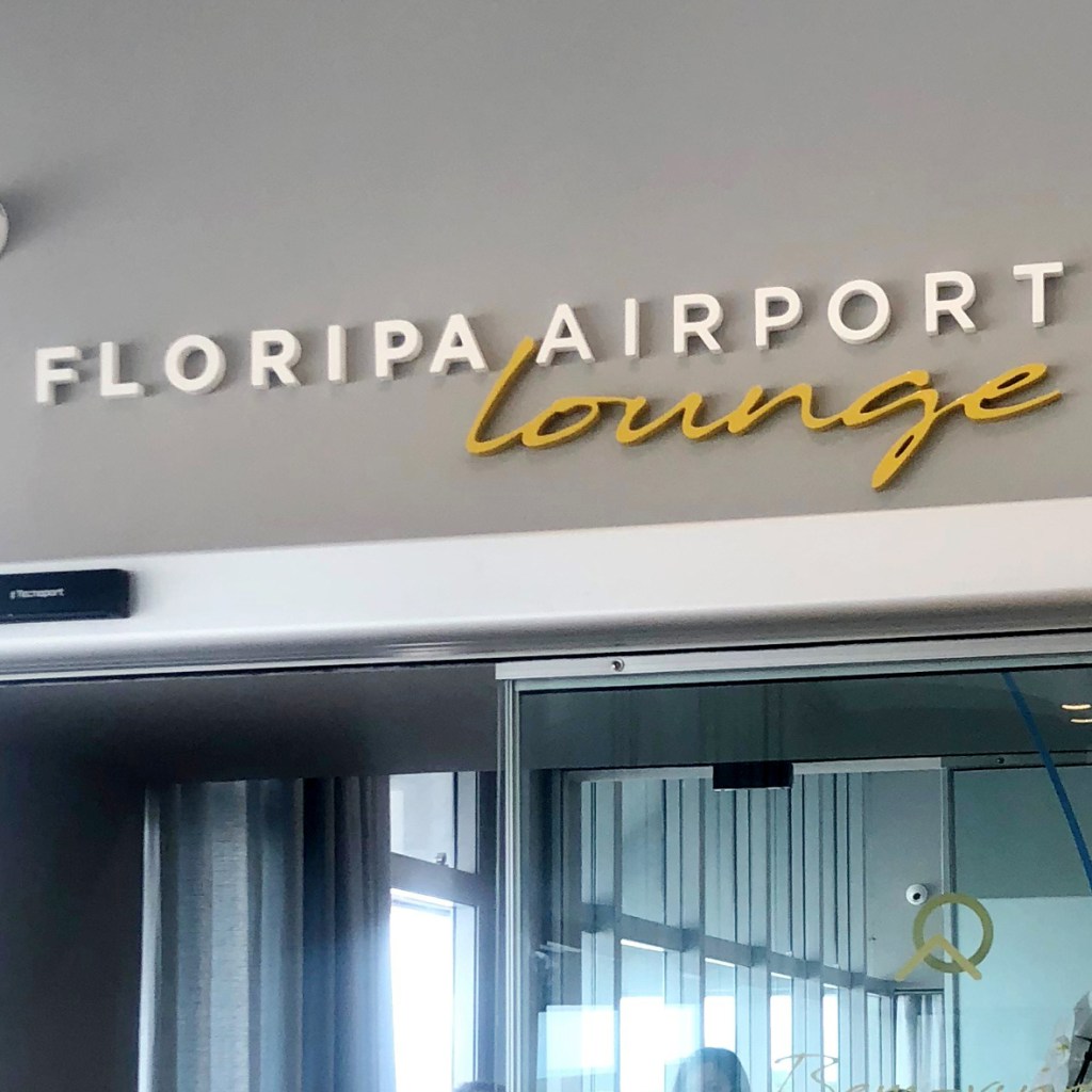 Floripa Airport Lounge&nbsp;/letreiro