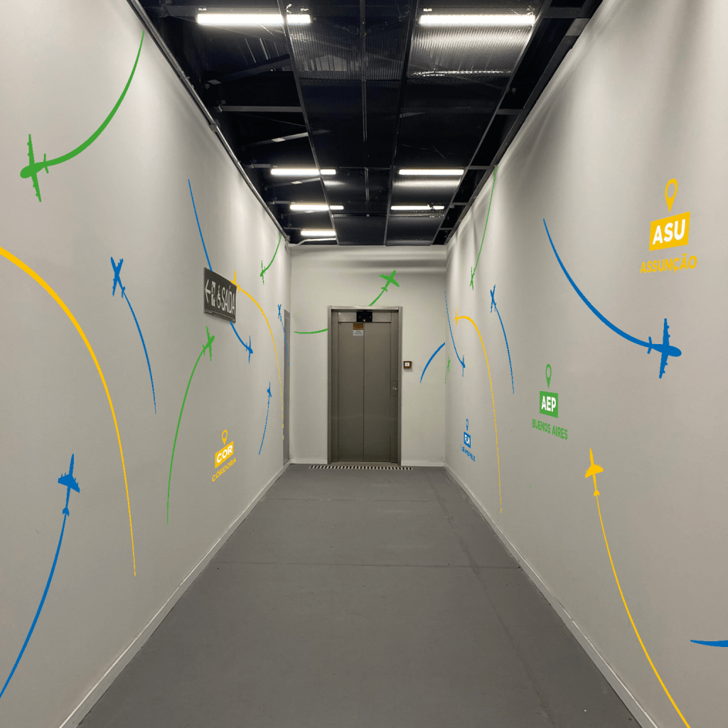 Floripa Airport /adesivo embarque&nbsp;Internacional